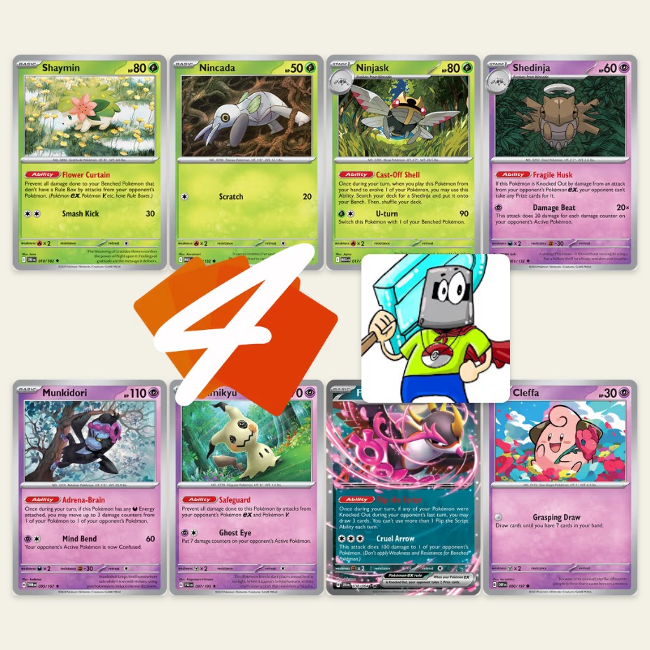 NINJASK Cheats SHEDINJA into play AND it Doesn't Give Up ANY Prizes! PTCGL Gameplay (MEGA EVOLUTION)